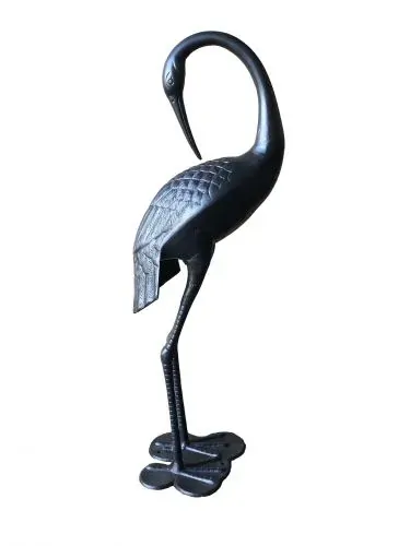2 Piece Crane Couple Metal Statue Set Price