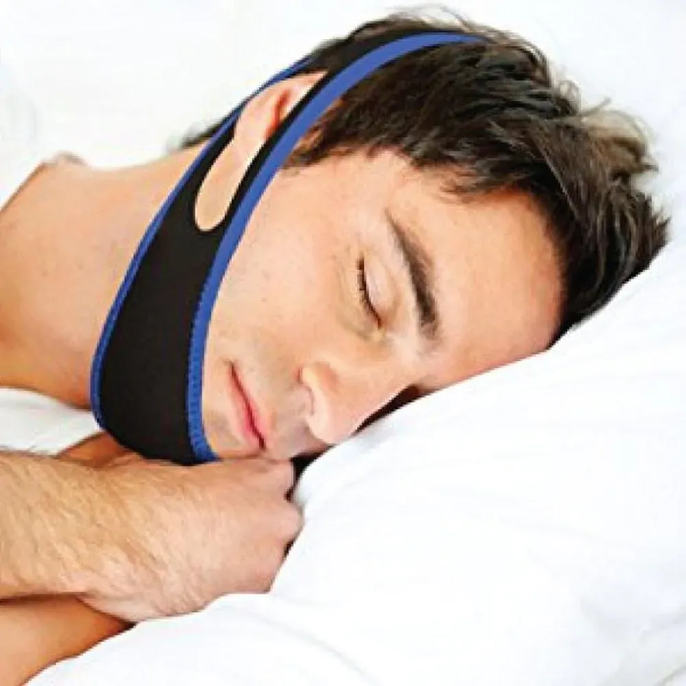 Anti Snoring Aid Adjustable Chin Strap - Jaw Brace Sleeping Aid Device Price