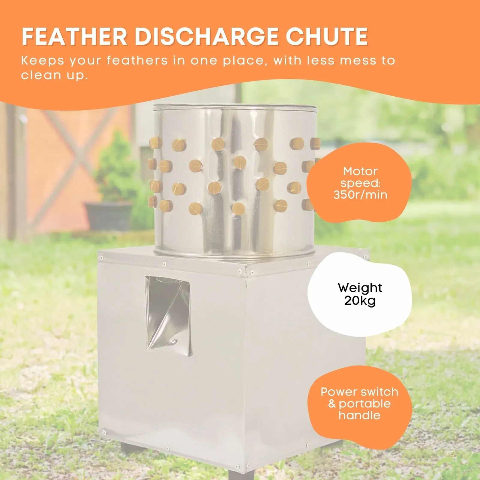 30cm Bird Feather Plucker Machine - Electric Automatic Quail Pigeon Defeathering Price
