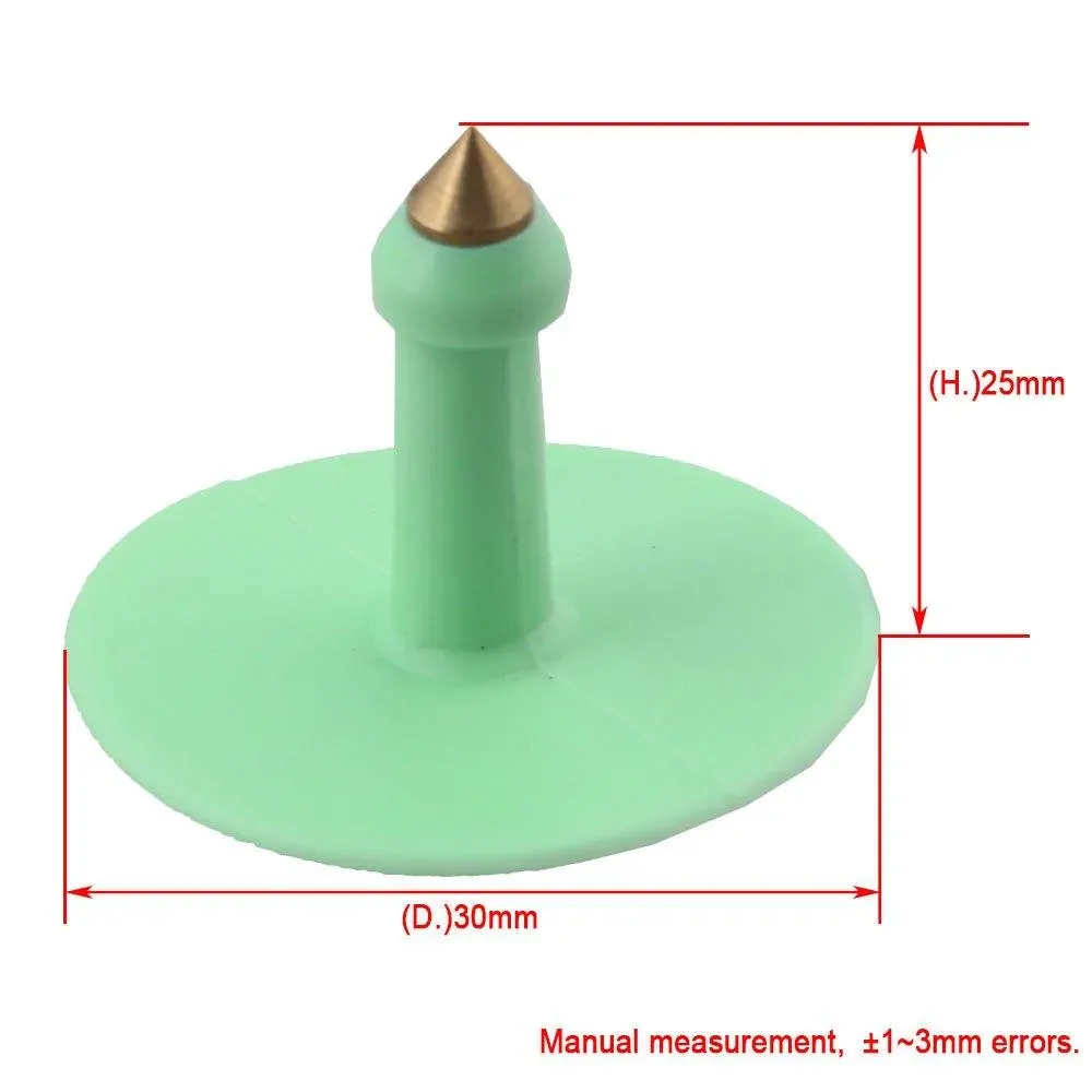 1-100 Cattle Number Ear Tags Set - Round Green Pig Sheep Goat Livestock Label Price