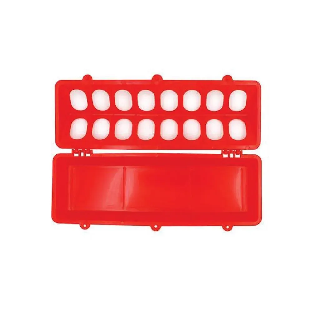 30cm Long Poultry Feeder Feeding Trough Chicken Chick Red Plastic Flip Top Container Price