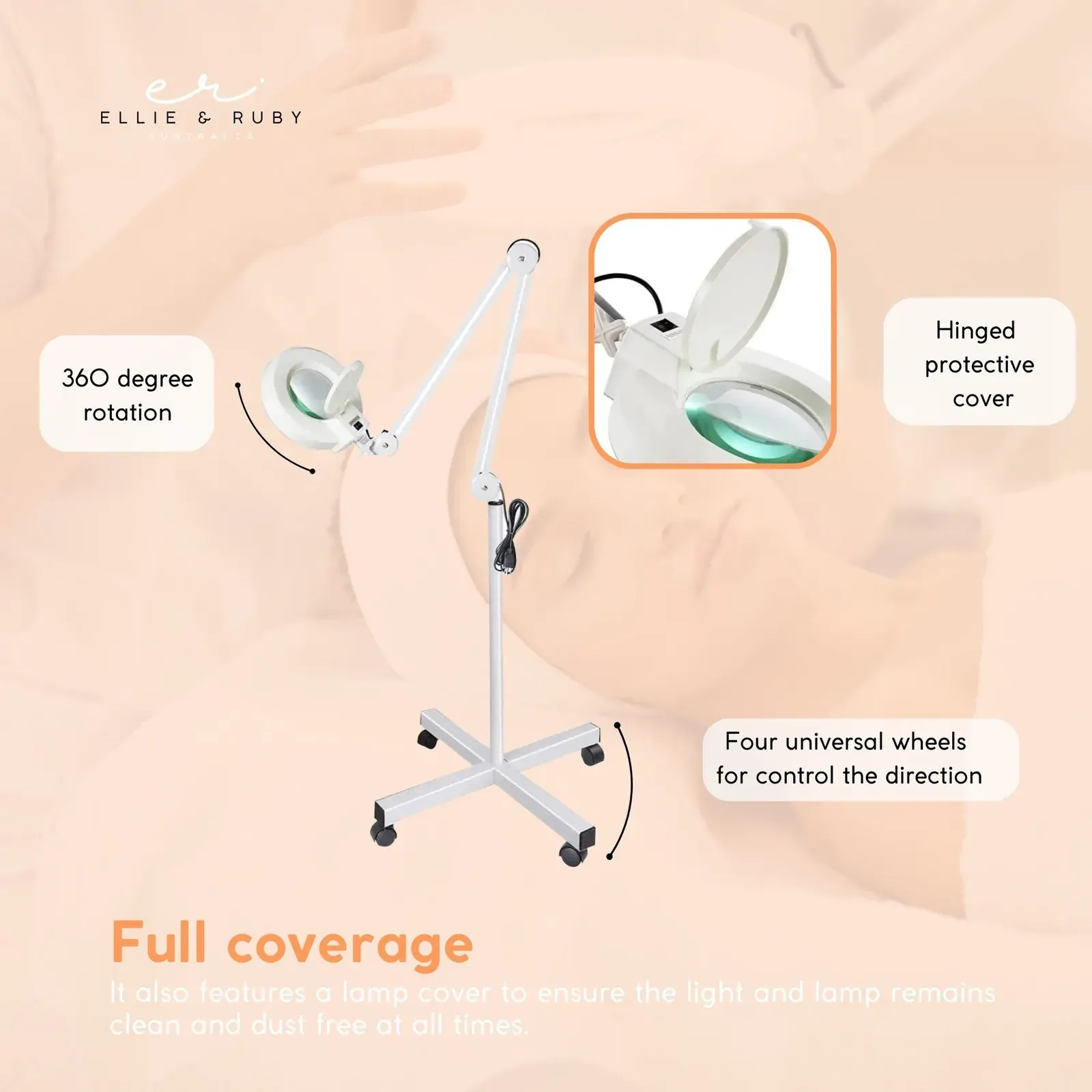 5x Magnifying Lamp Fluorescent Salon Light Glass Beauty Floor Stand Magnifier Price