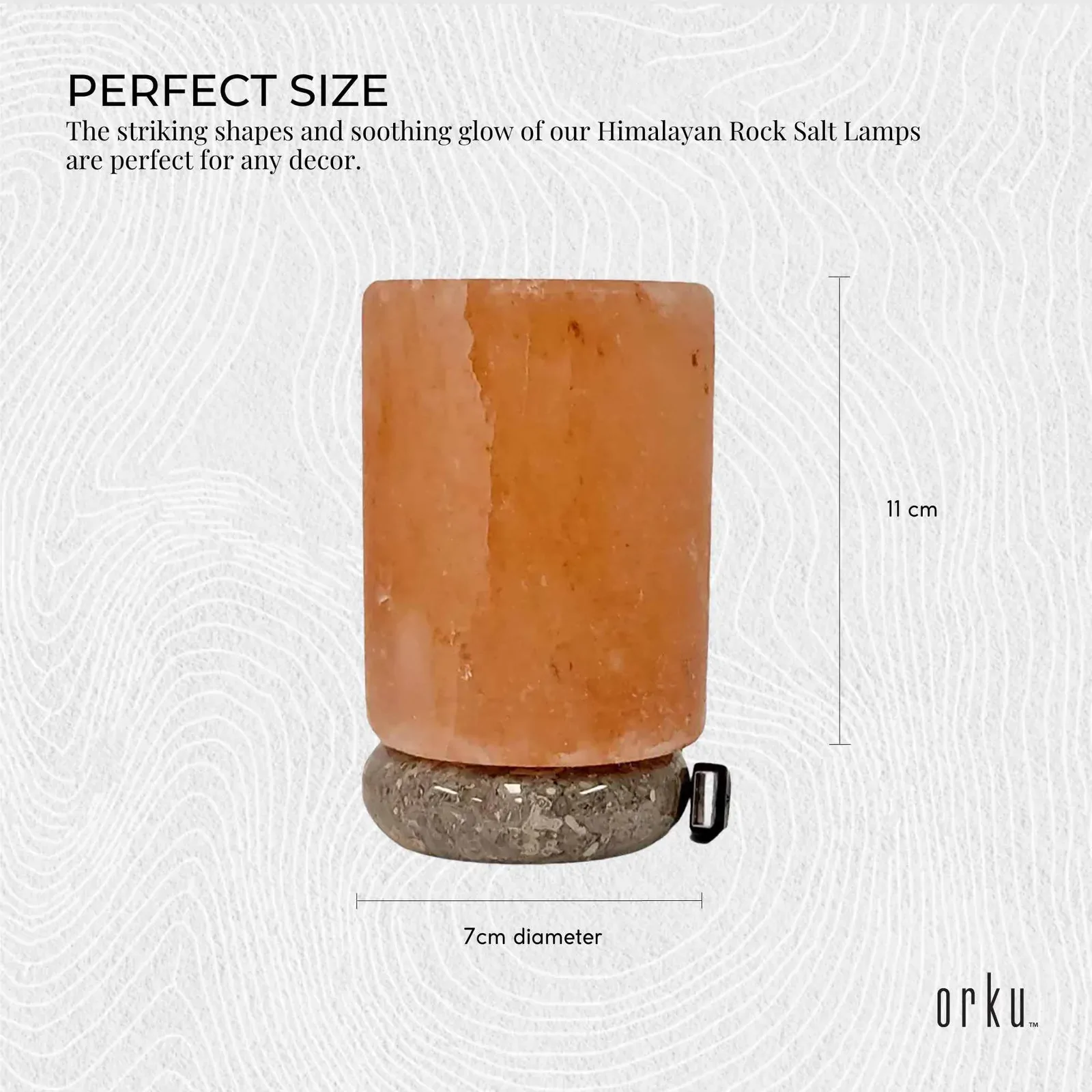 USB Himalayan Salt Lamp - Cylinder Carved Shape Pink Crystal Rock LED Light Price