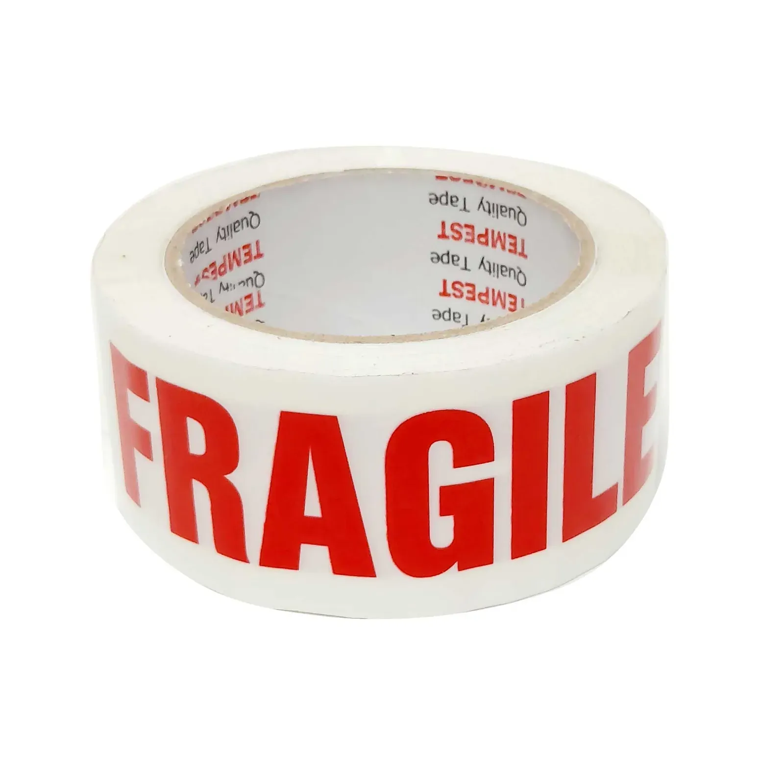 1x Fragile Packing Tape 48mmx75m - Long Rolls Red White Packaging Adhesive Label Price