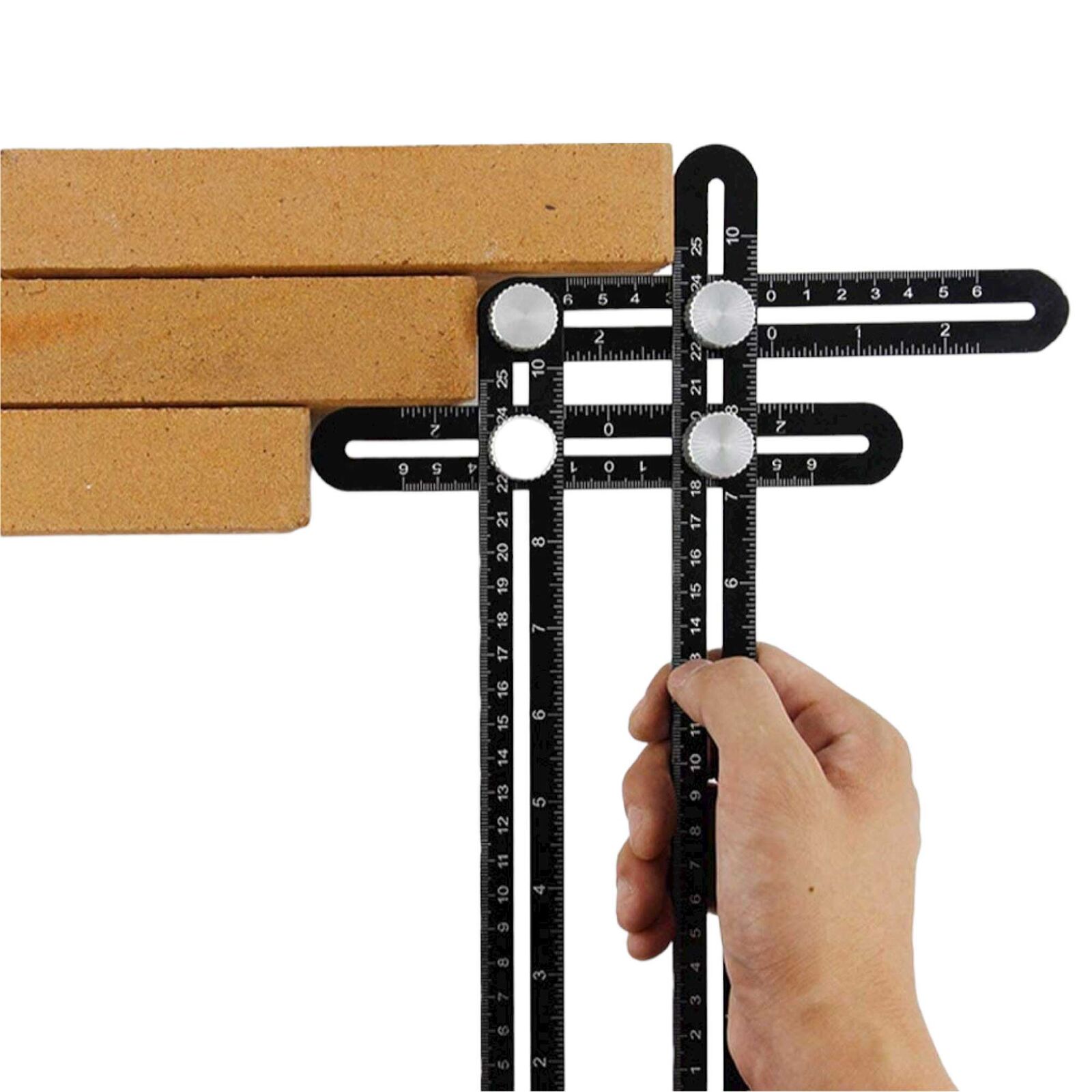 6 Fold Alloy Multiple Angle Ruler - Layout Measuring Template Tool Price