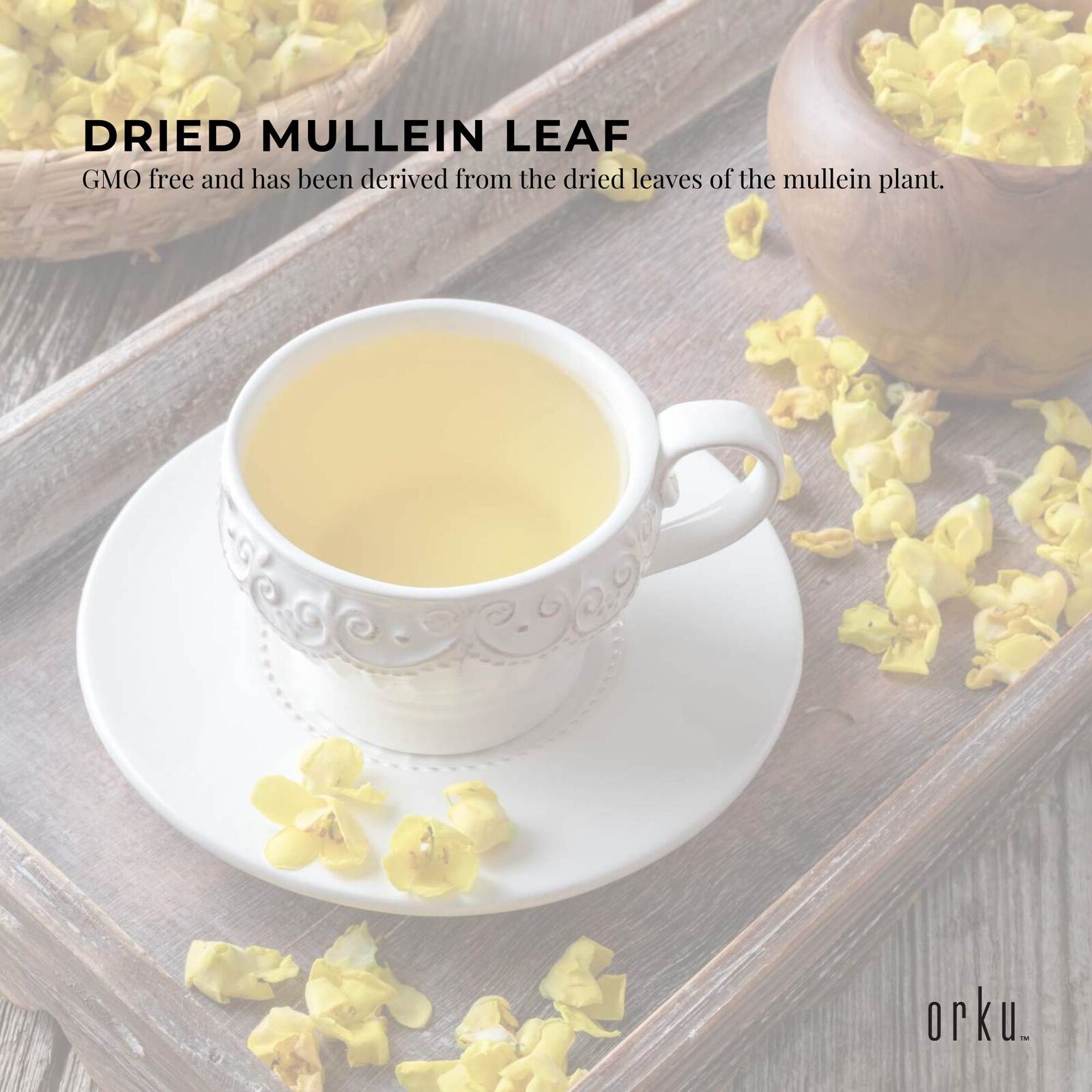 100g Organic Mullein Leaf - Dried Herbal Verbascum Thapsis Price
