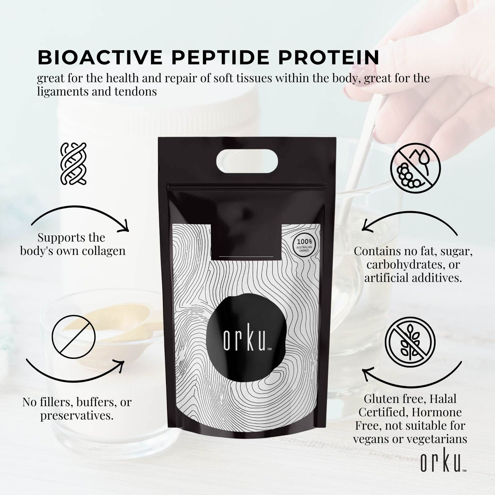 10Kg Collagen Powder - Bovine Hydrolysate Protein Peptide Supplement Unflavoured Price