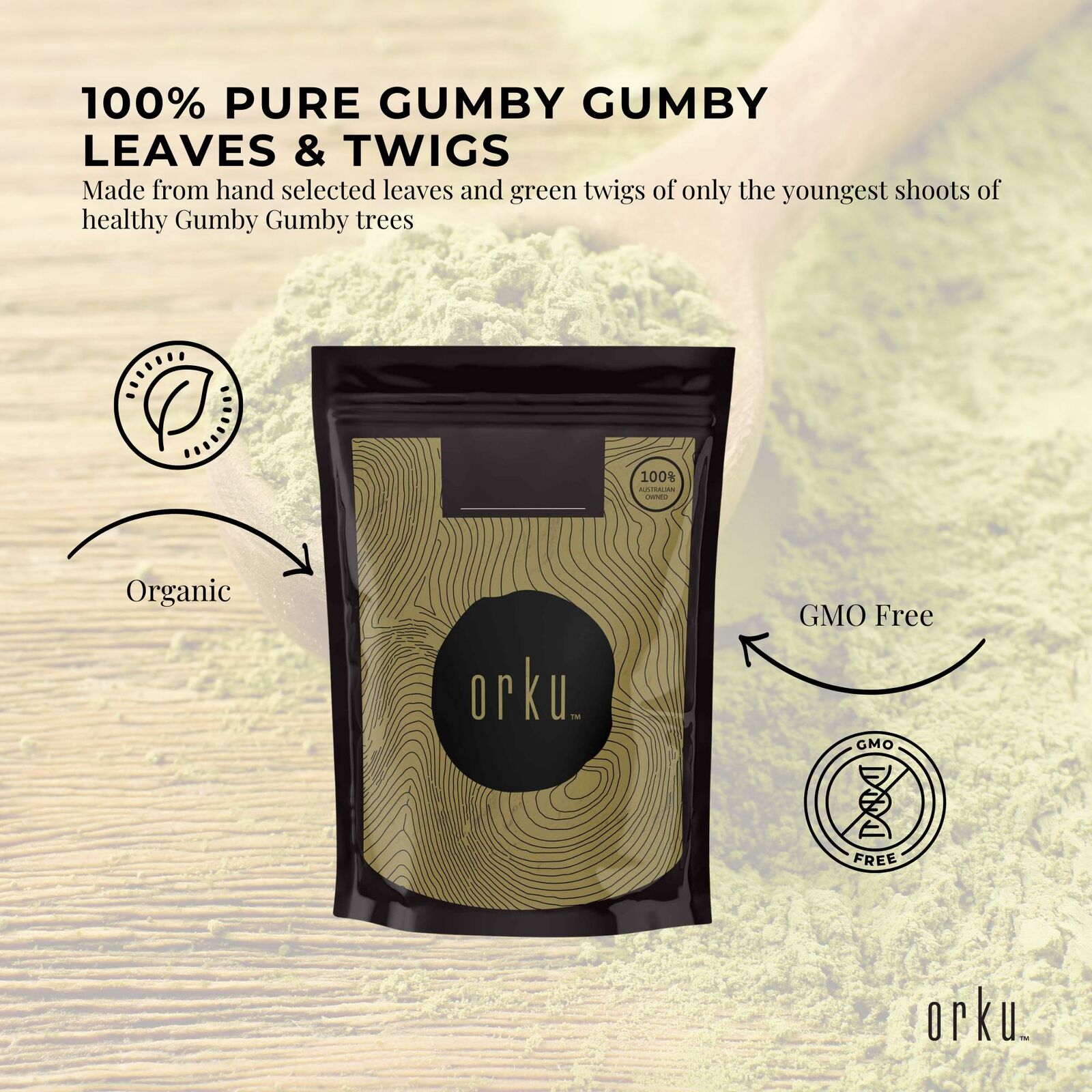 100g Gumby Gumby Pure Powder - Gumbi Aboriginal Plant Pittosporum Angustifolum Price