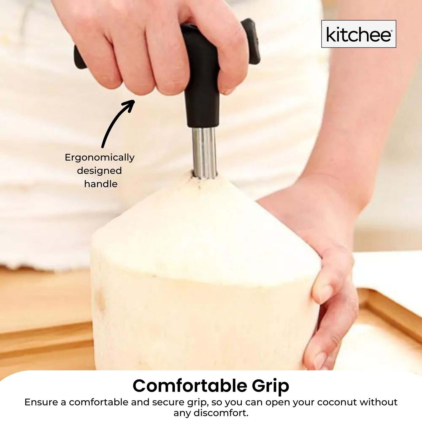 5x Kitchee Coconut Opener - Stainless Steel Hole Punch Kitchen Tool Price