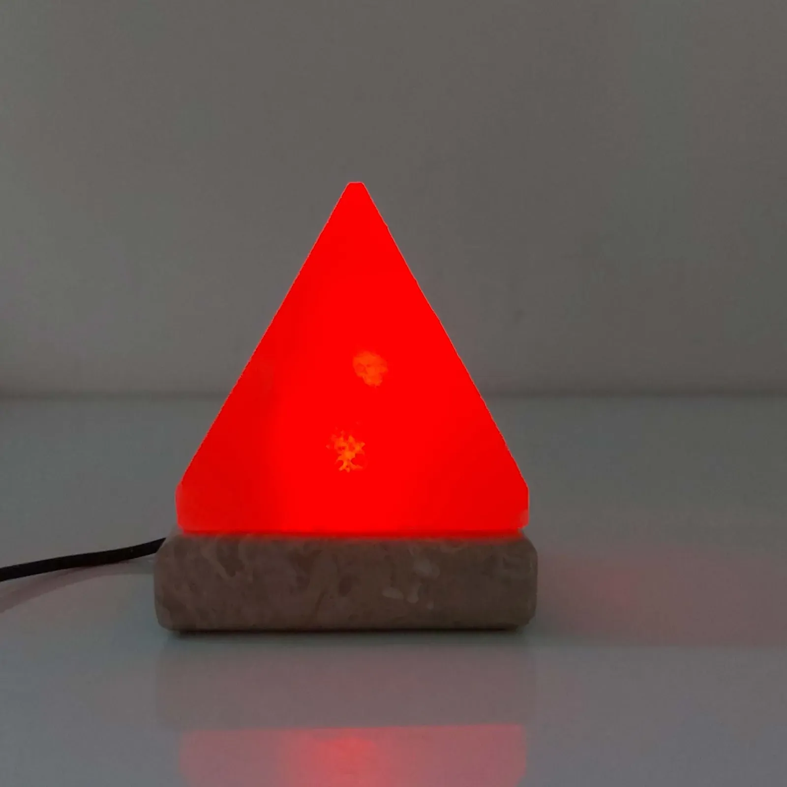 USB Colour Changing Salt Himalayan Lamp - Pyramid Shape Pink Rock LED Light Price