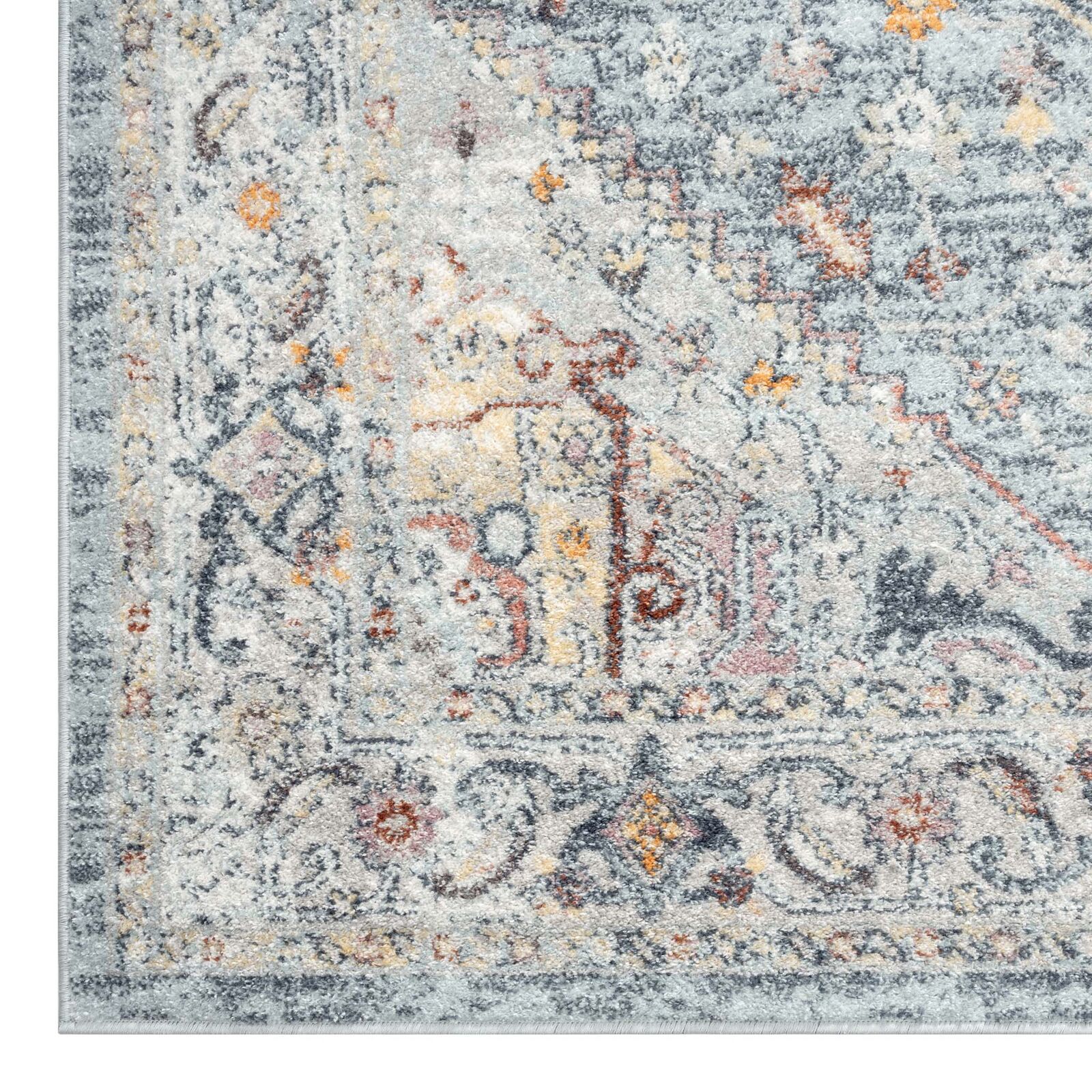 Ornate Persian Vintage Rug - Blue - 300x400 Price