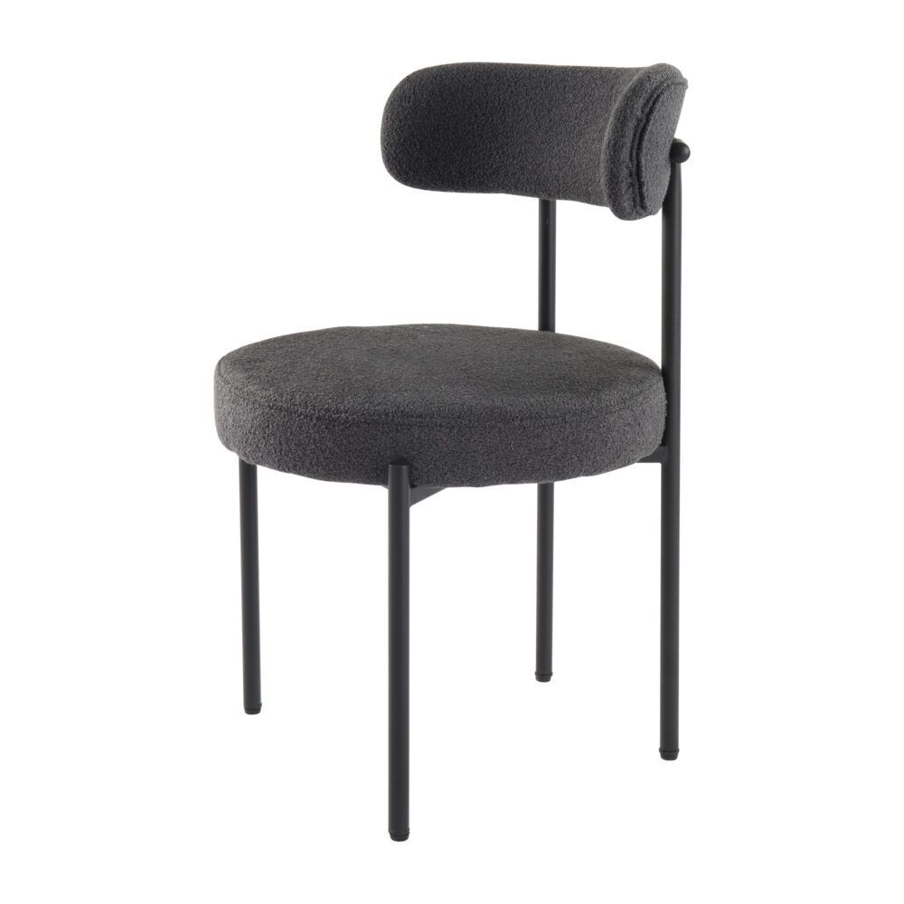 Charcoal Chic Boucle Elsa Dining Chairs Price