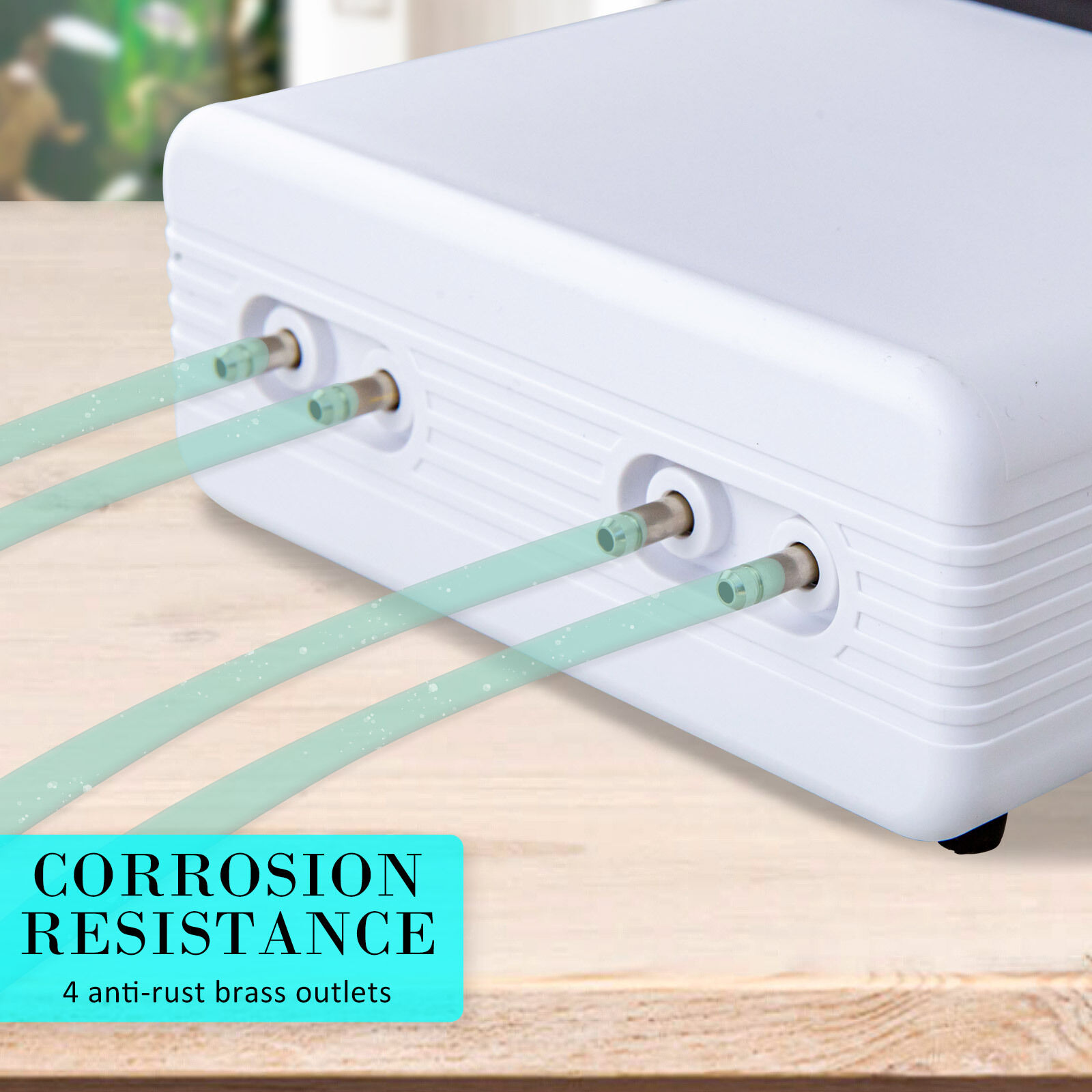 Aquarium Air Pump Oxygen Hydroponic 4 Outlet 670L/H 8W WHITE Price