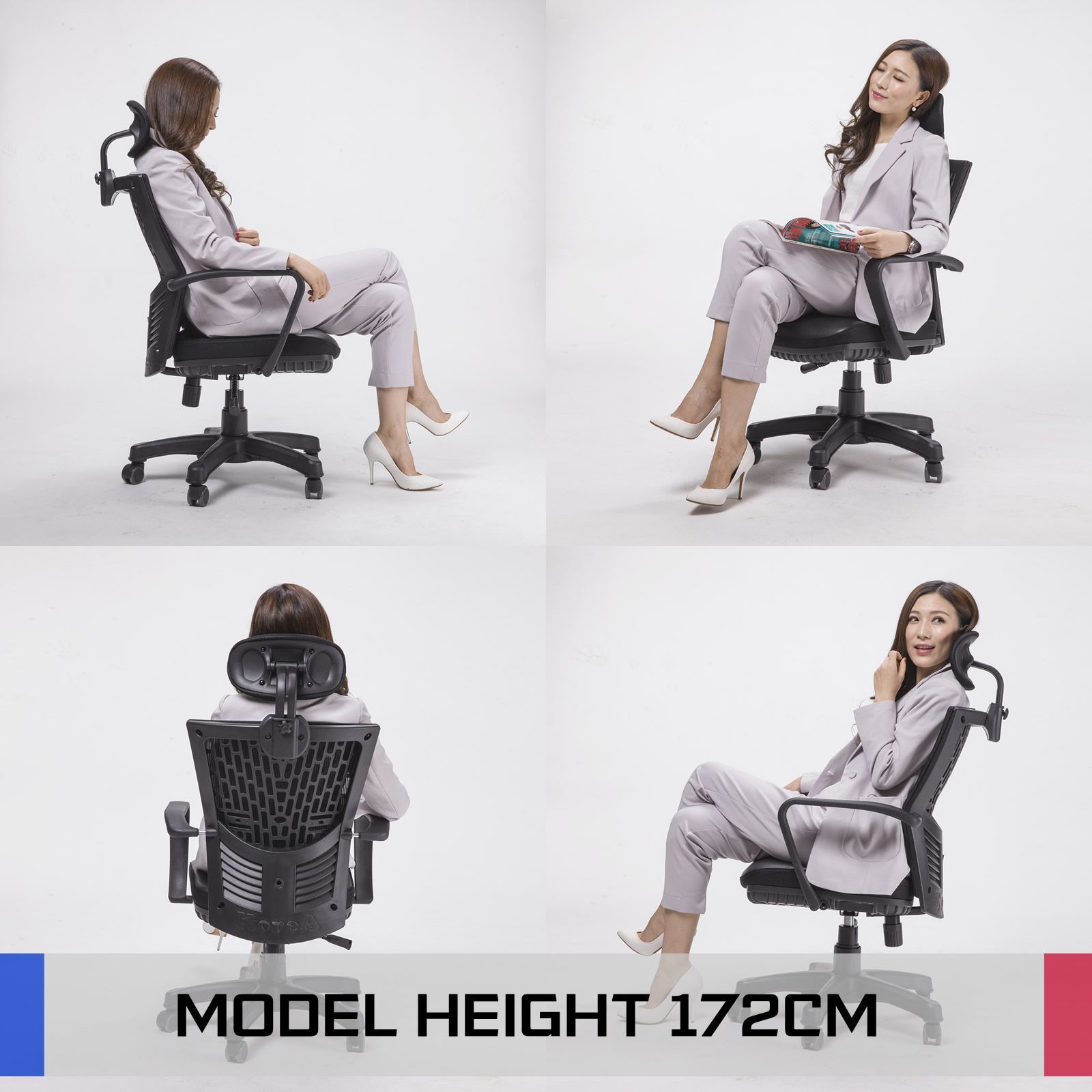 Ergonomic Korean Office Chair CHILL BLACK Price