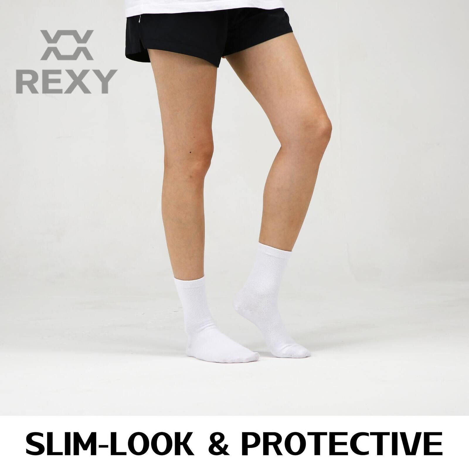 10X Rexy 3D Seamless Crew Socks Large Slim Breathable WHITE Price