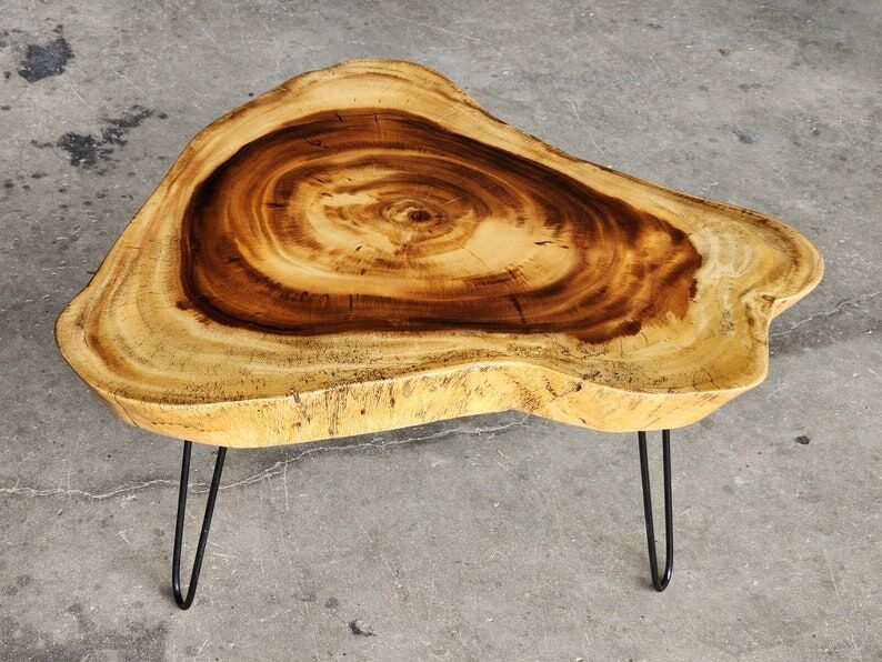 Round Raintree Wood Live Edge Coffee Table Price