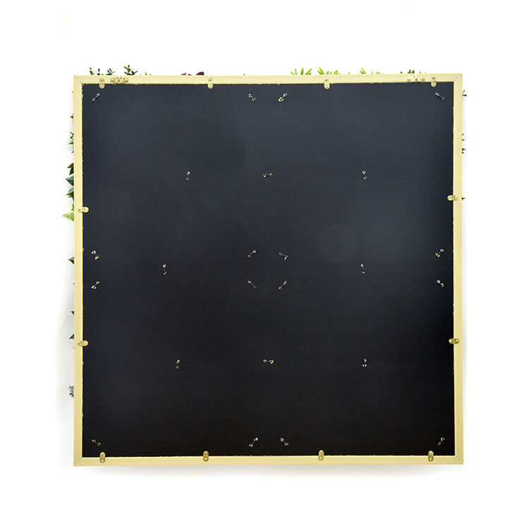 3D 1Mx1M Green Artificial Plants Wall Panel Flower Wall With Frame Vertical Garden UV Resistant Frame Price