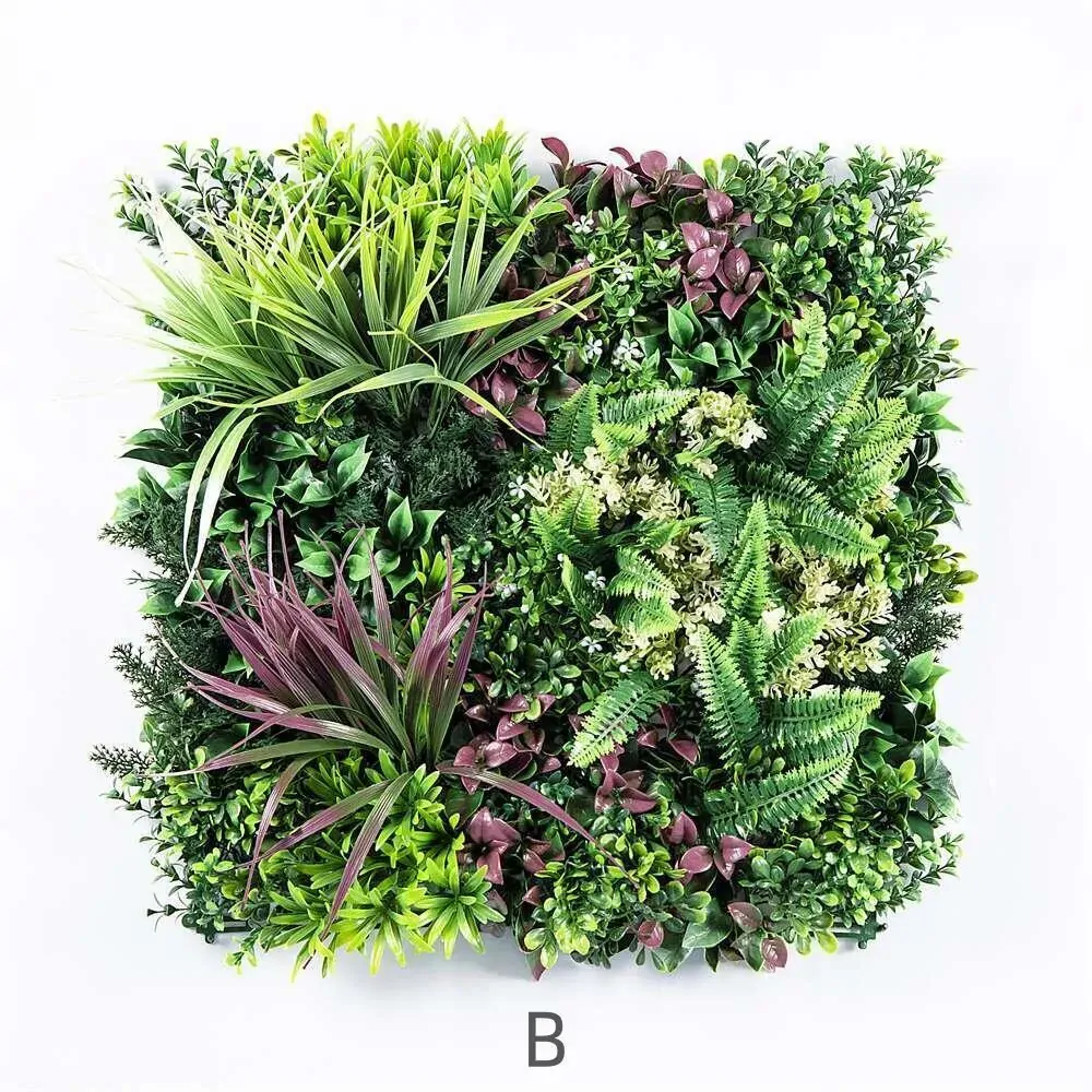 3 Artificial Plant Wall Grass Panels Vertical Garden Foliage Tile Fence 50X50 CM Price