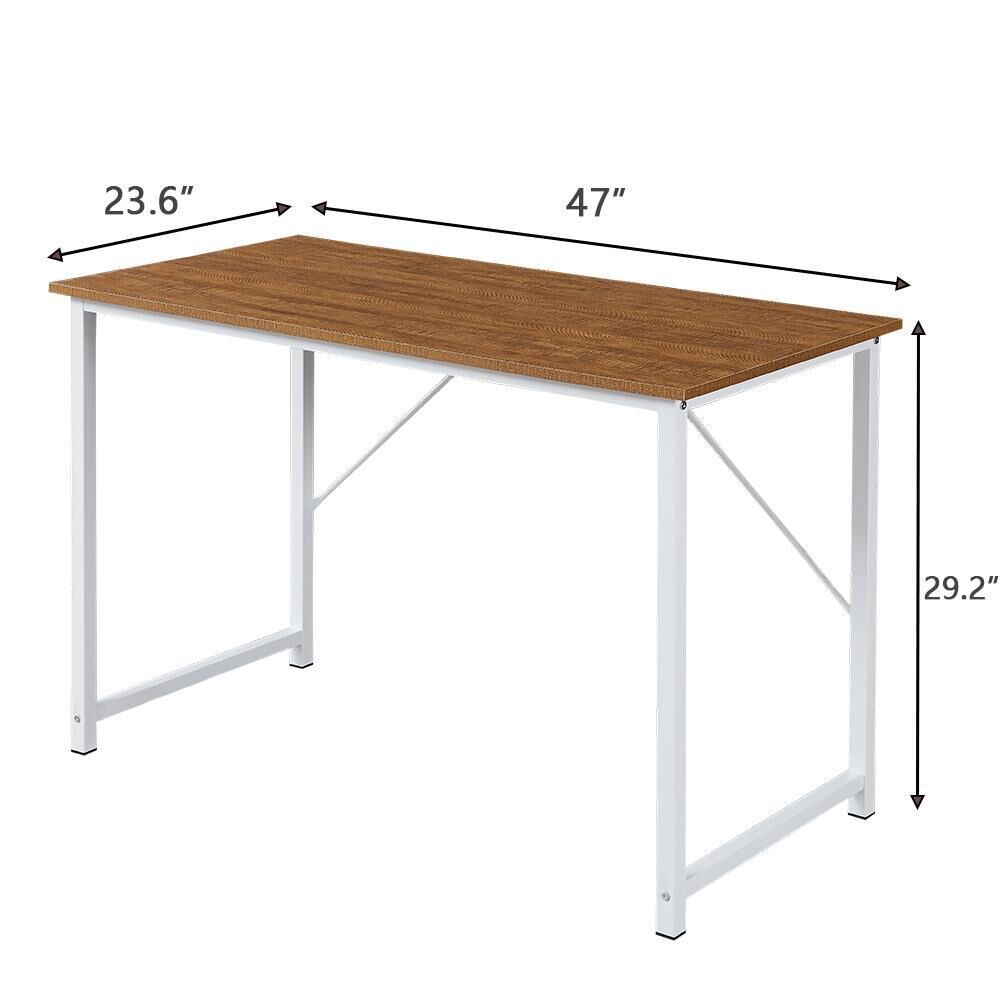 YES4HOMES Computer Desk, Sturdy Home Office Laptop Desk Modern Writing Table, Multipurpose Workstation Price