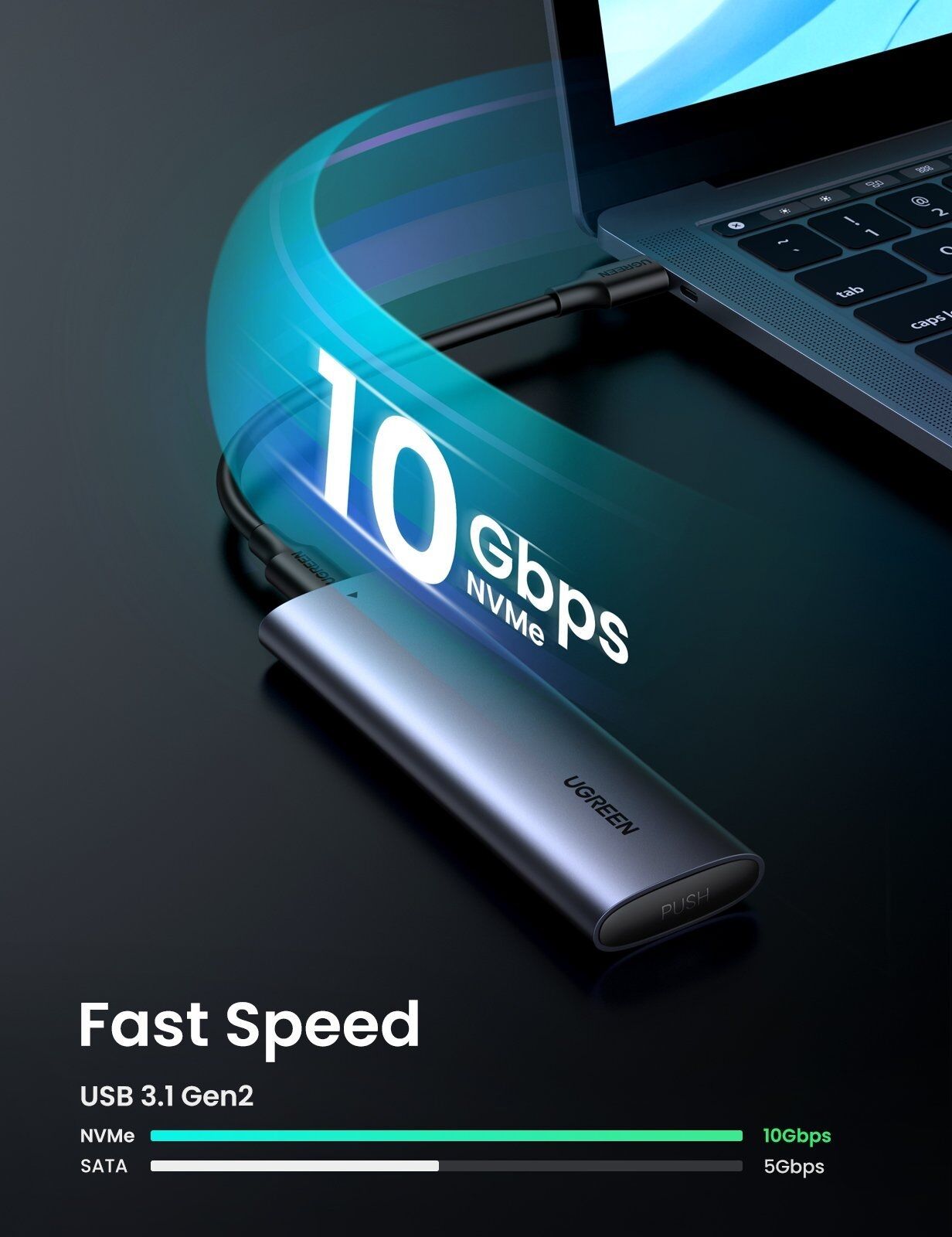 UGREEN 10902 M.2 PCIE NVMe SSD Enclosure Price