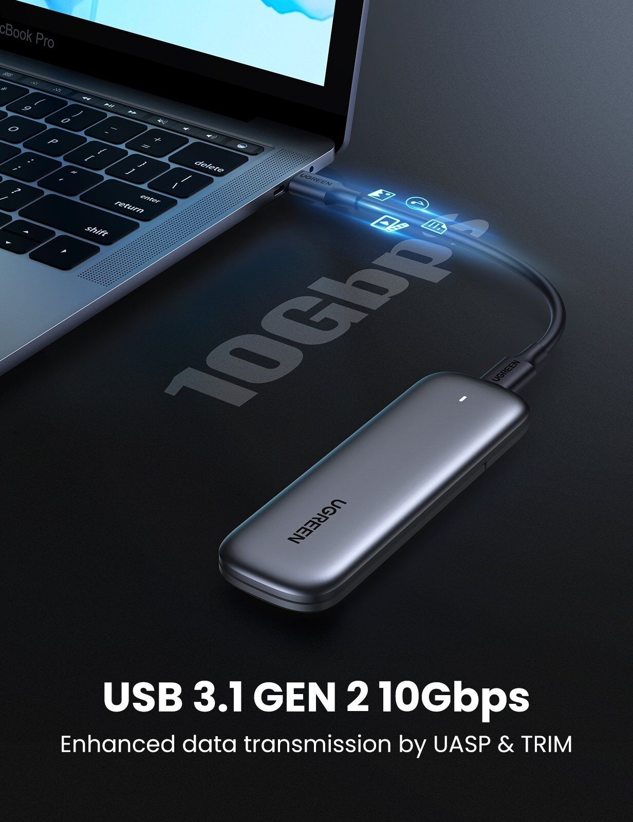 UGREEN 60354 Enclosure for M.2 PCI-E NVME SSD Price