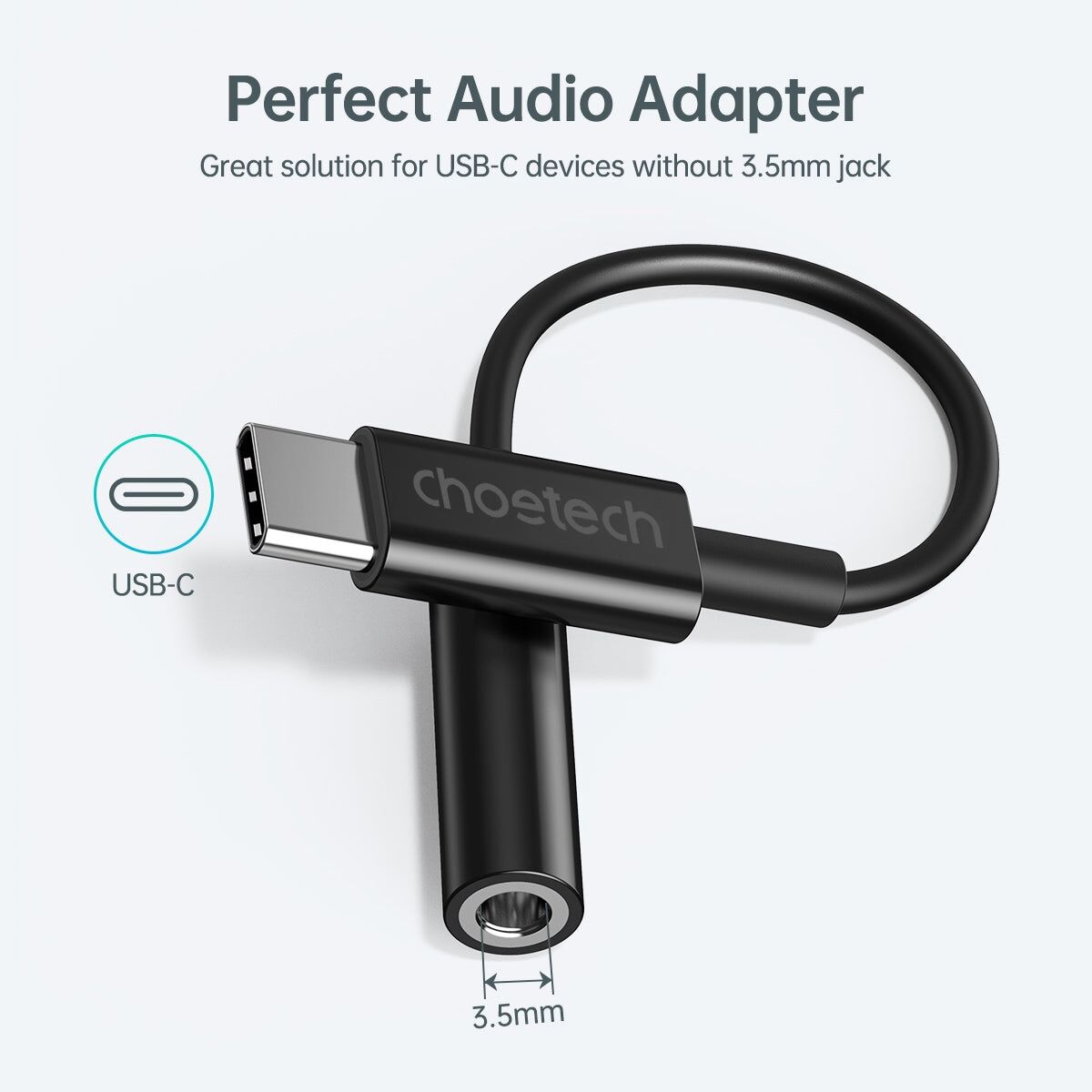 CHOETECH AUX003 USB-C To 3.5mm Headphone Adapter Price