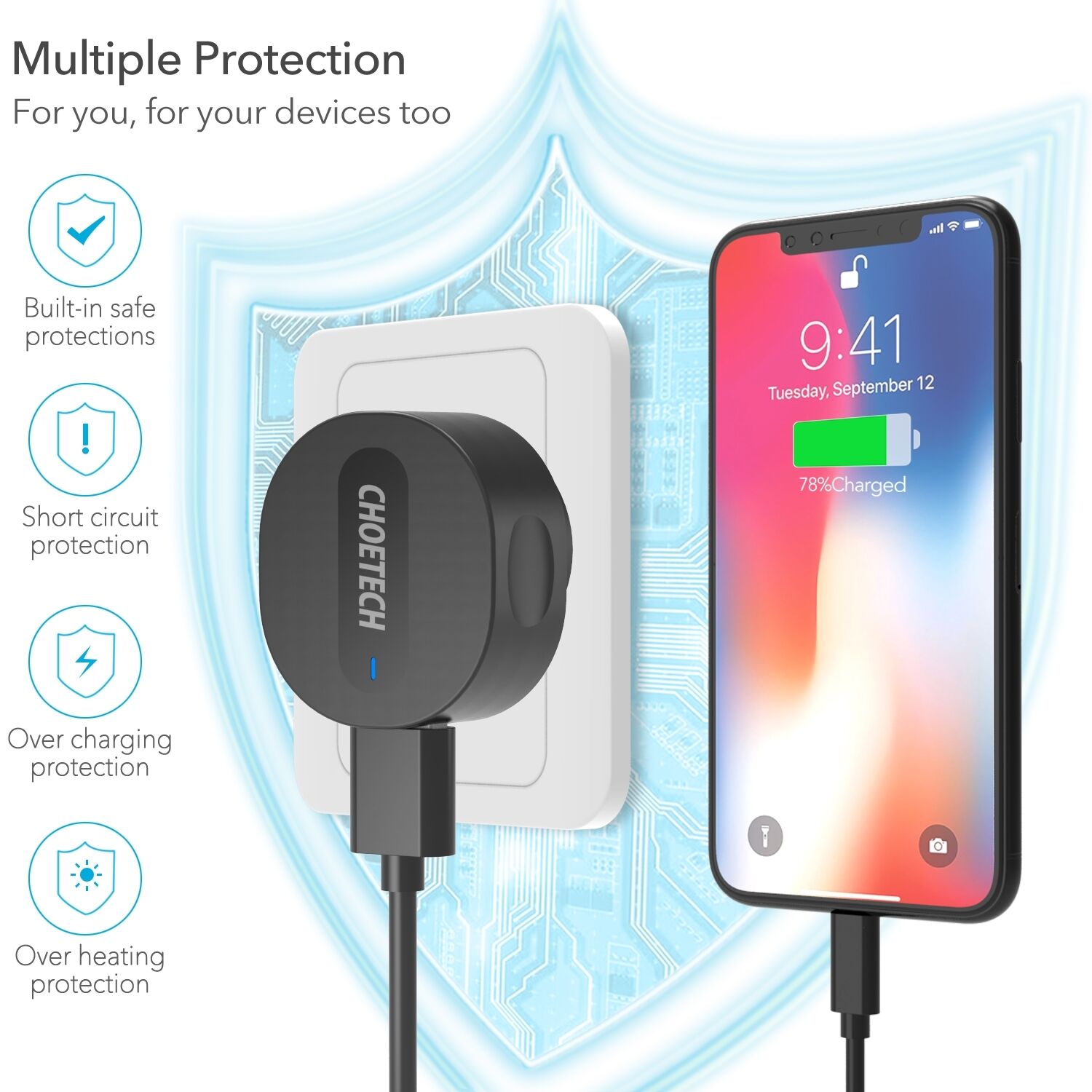 CHOETECH C0203 USB-A AC Adapter (AU standard) 12W Price