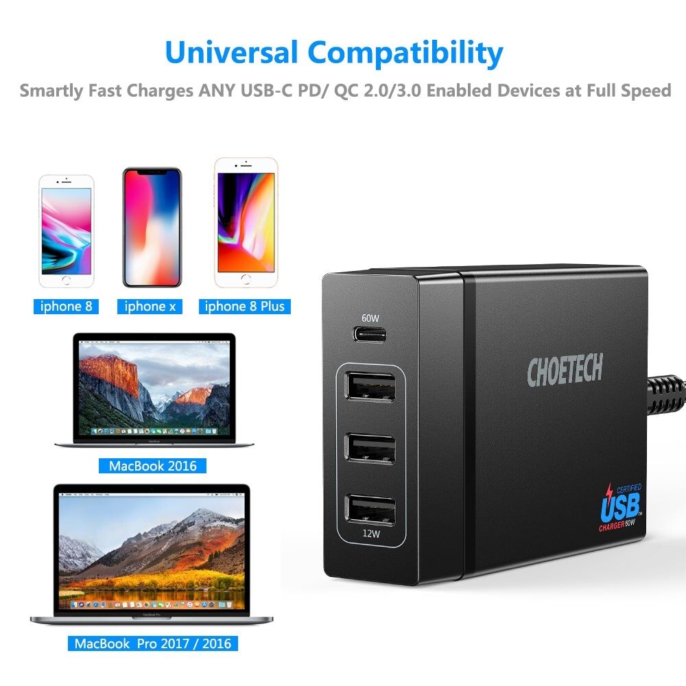 CHOETECH PD72 Power Delivery Charger Price