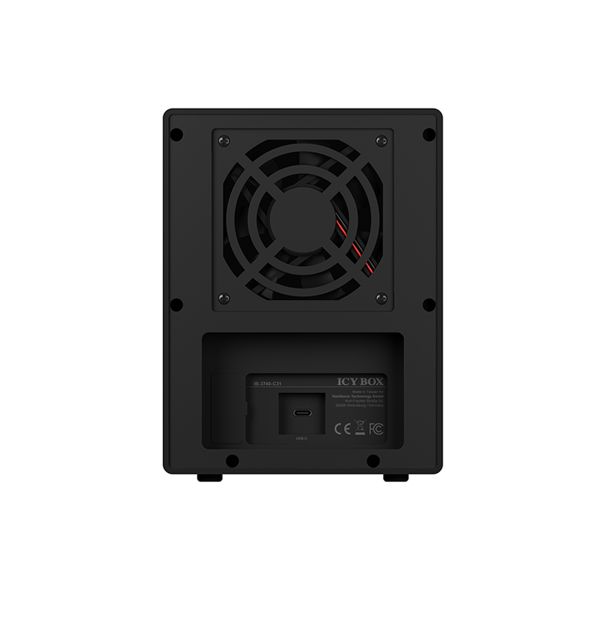 ICY BOX SINGLE enclosure for 4x HDD/SSD with USB 3.1 (Gen 2) Type-C interface and fan Price