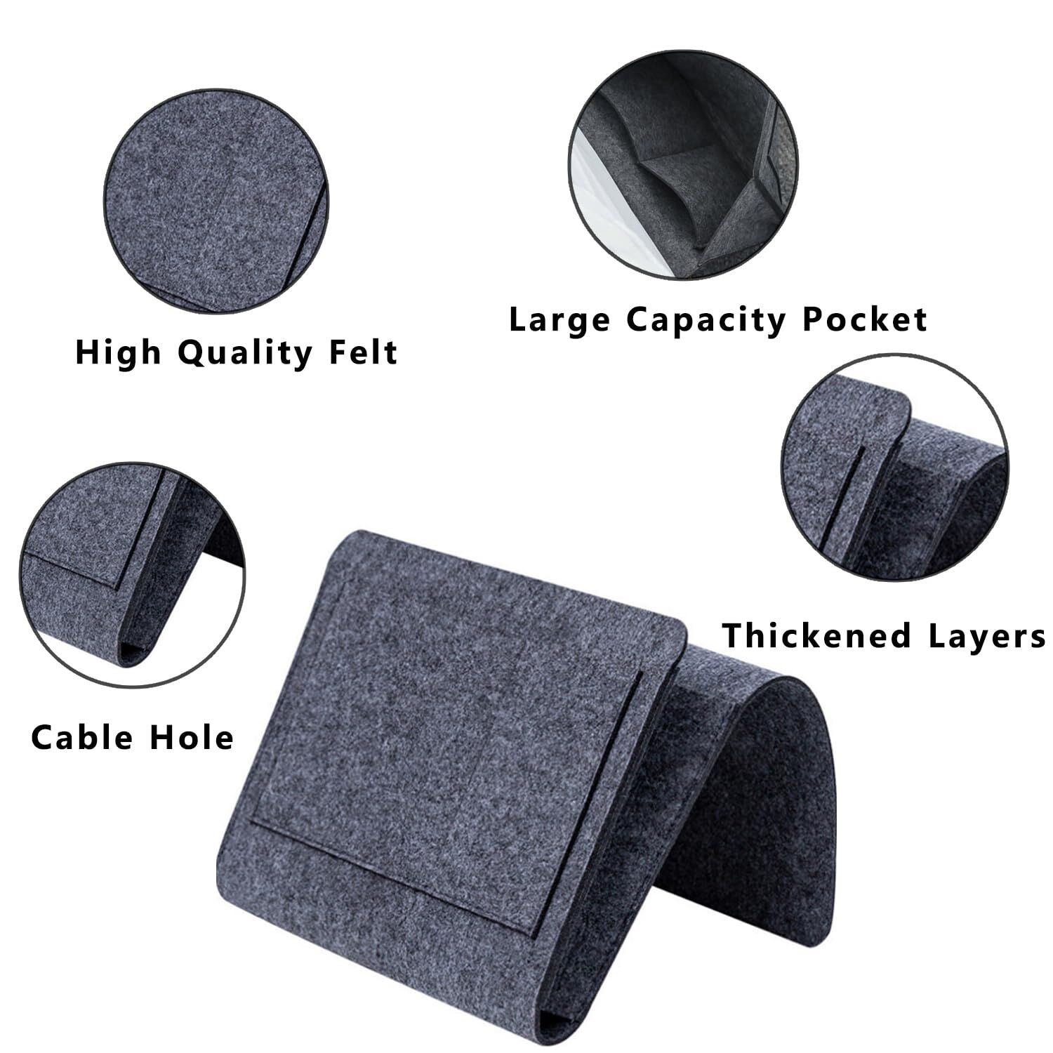 Bed Organiser Bed Caddy Sofa Organiser Bedside Organiser Book Magazines Organiser Dark Grey Price