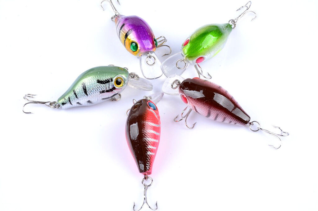 5x 5.5cm Popper Crank Bait Fishing Lure Lures Surface Tackle Saltwater Price
