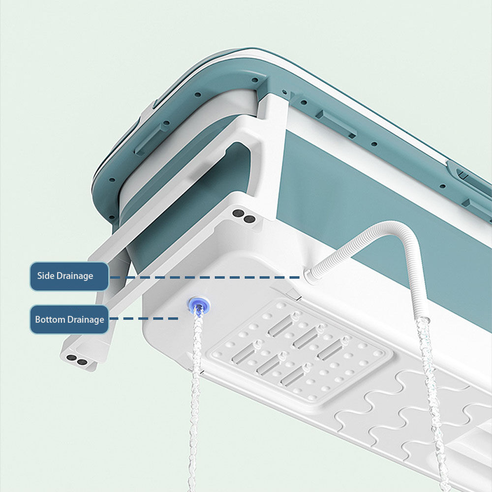 Foldable 135cm Large Massage Bathtub Portable Bath Tub with Drain for adult Price