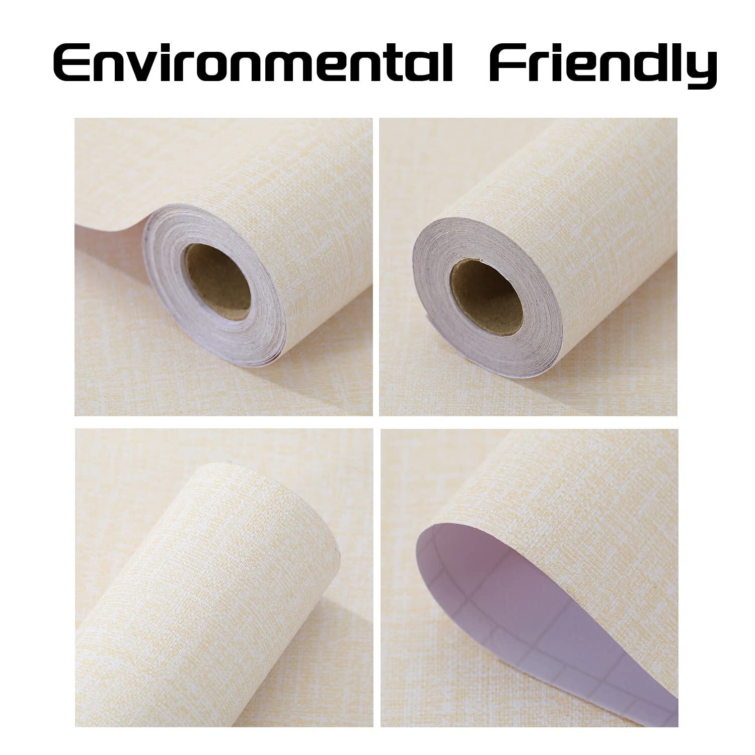61cm x 10m beige Wallpaper Decor Faux Grasscloth Paper Wall Paper Self Adhesive Removable Price