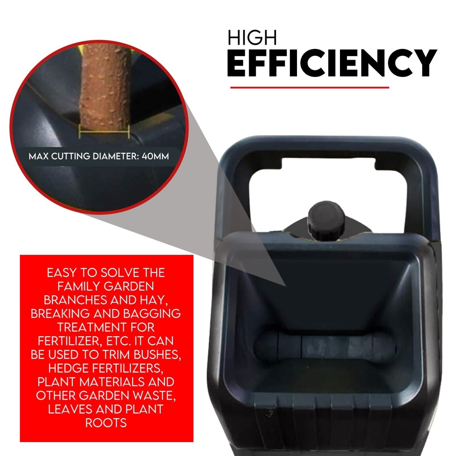 2500W Electric Garden Mulcher Shredder Portable Wood Chipper on Wheels w/ bag Price