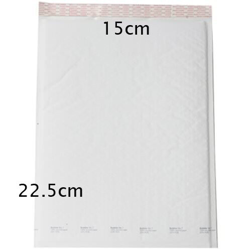 100 Piece Pack - 22.5cm x 15cm White Bubble Padded Envelope Bag Post Courier Shipping SMALL Self Seal Price