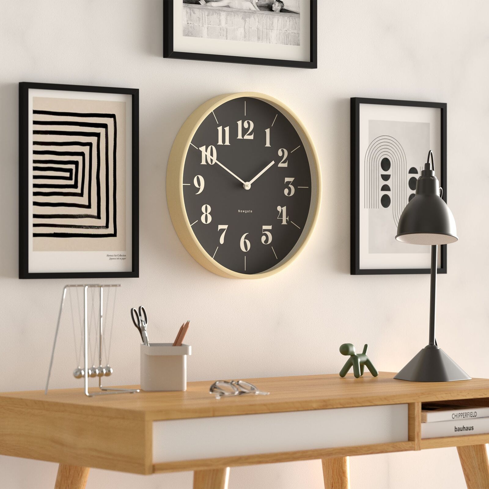 Newgate Mr Clarke Clock Pale Wood Reverse Hopscotch Dial Price
