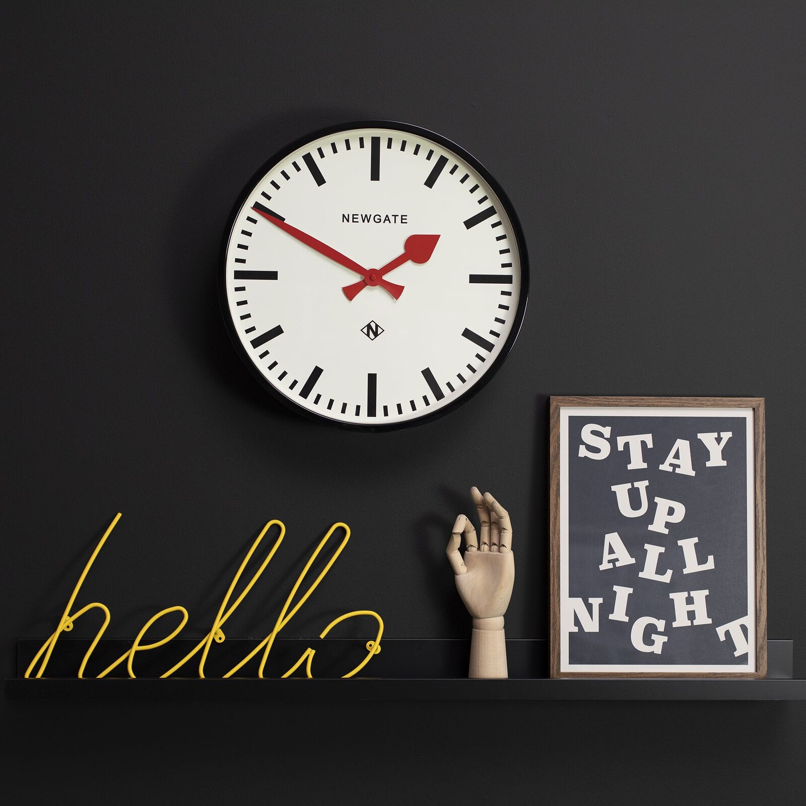 Newgate Putney Clock Black Price