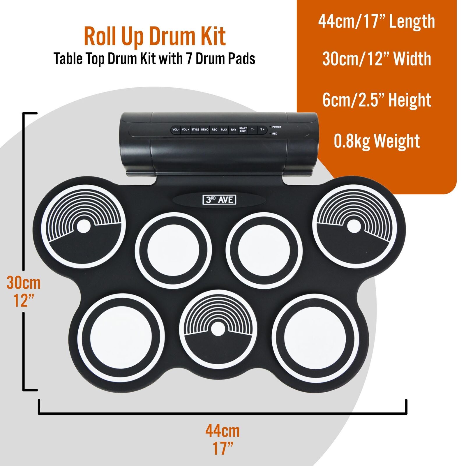 3rd Avenue Roll Up Drum Kit Price