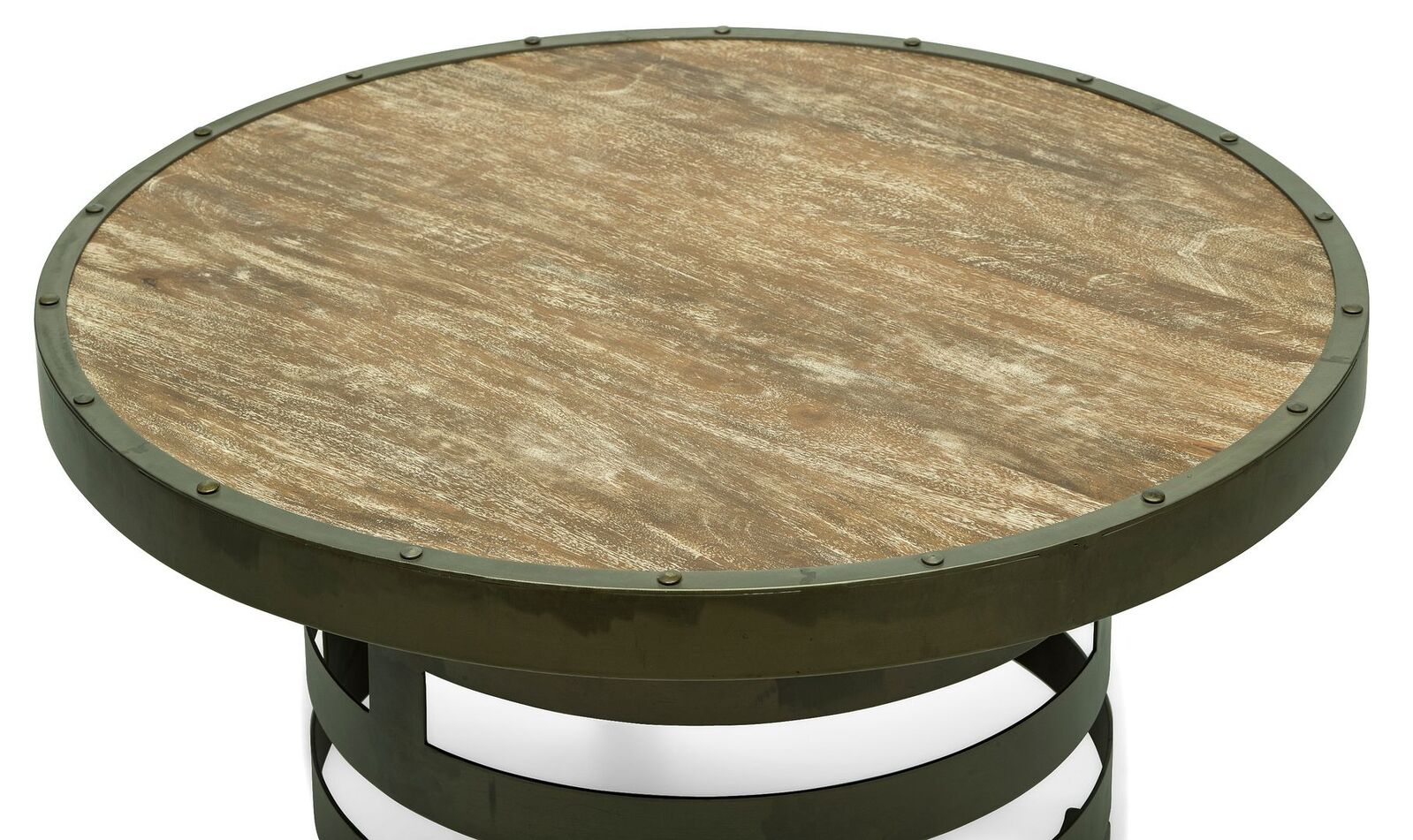 Retro Style Spiral Round Coffee Table with Wood Top Price