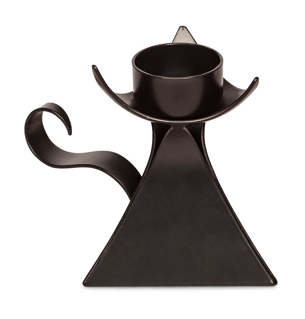 Decorative Black Metal Tea Light Candle Holder with Handle Price