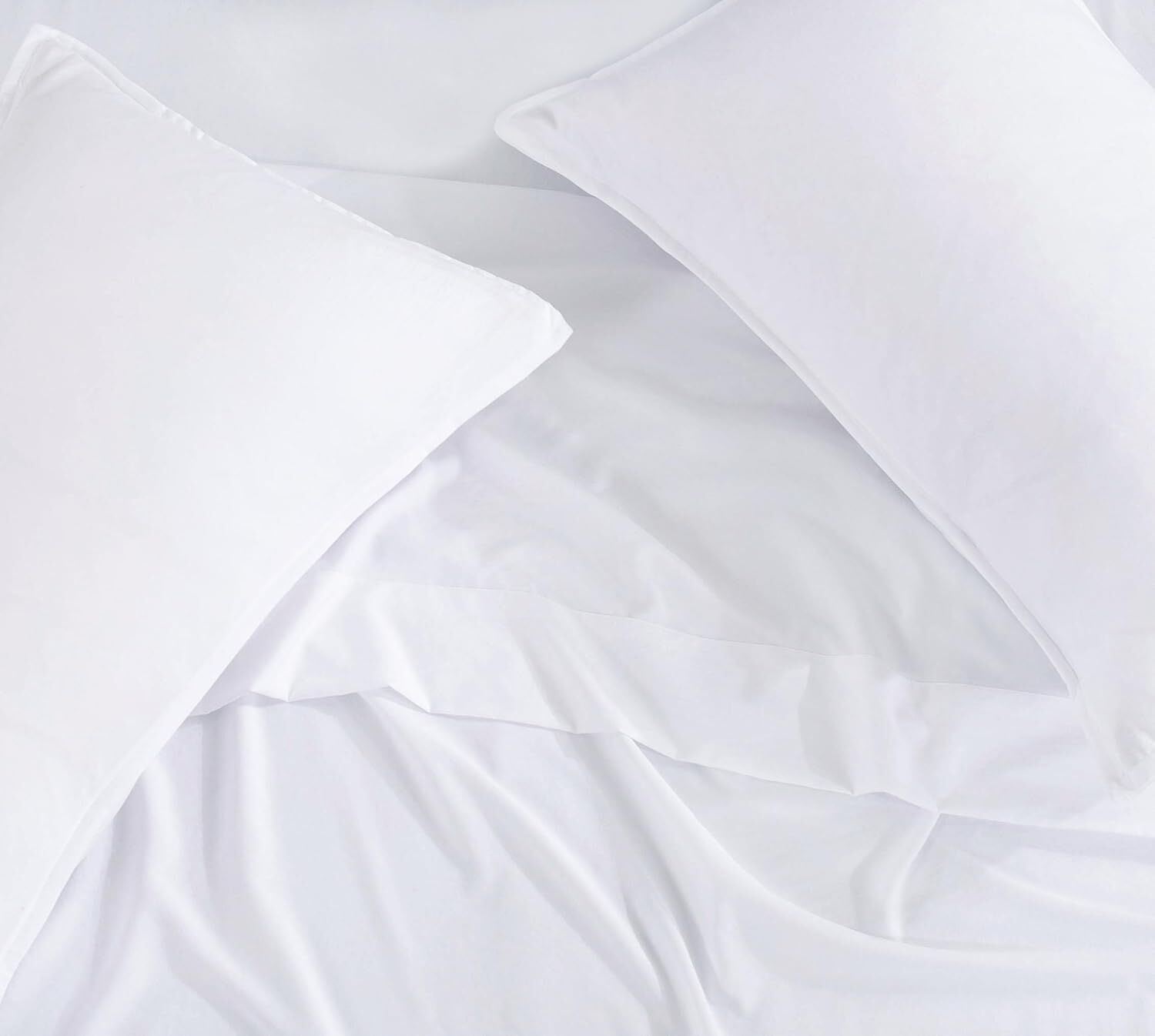 CleverPolly Vintage Washed Microfibre Sheet Set with 2 Pillowcases - White - King Price