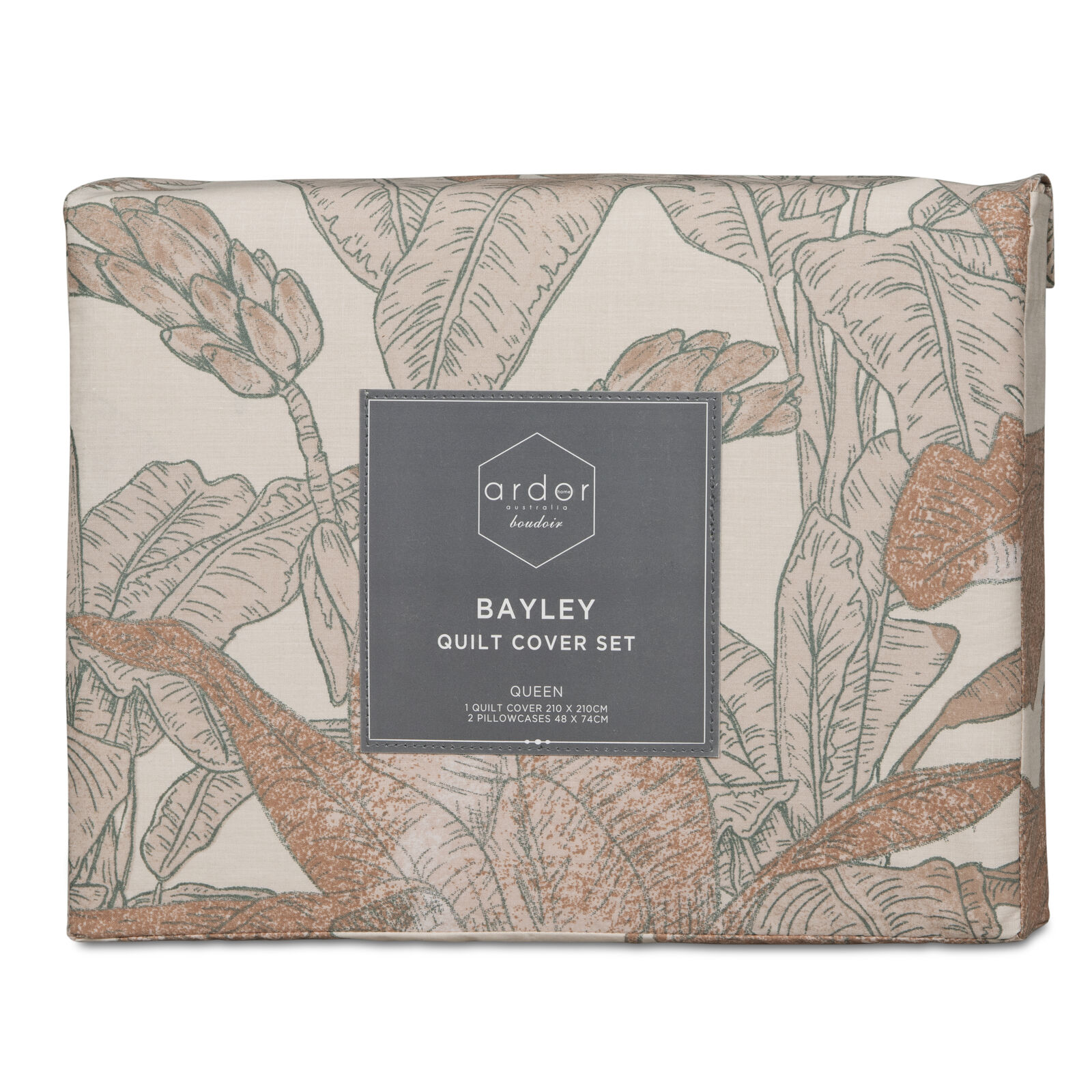 Bayley PRINTED QUILT COVER SET - KING Price