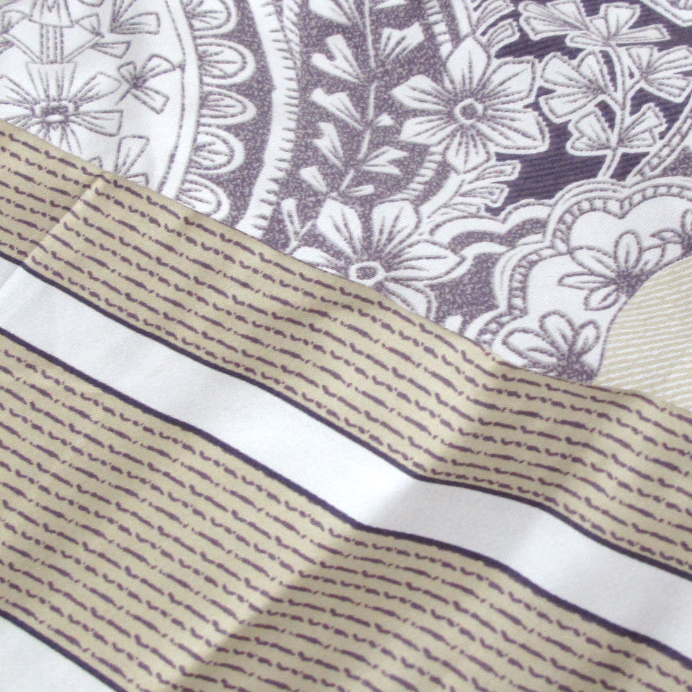 250TC Cotton Reversible Quilt Cover Set Elizabeth Queen Price