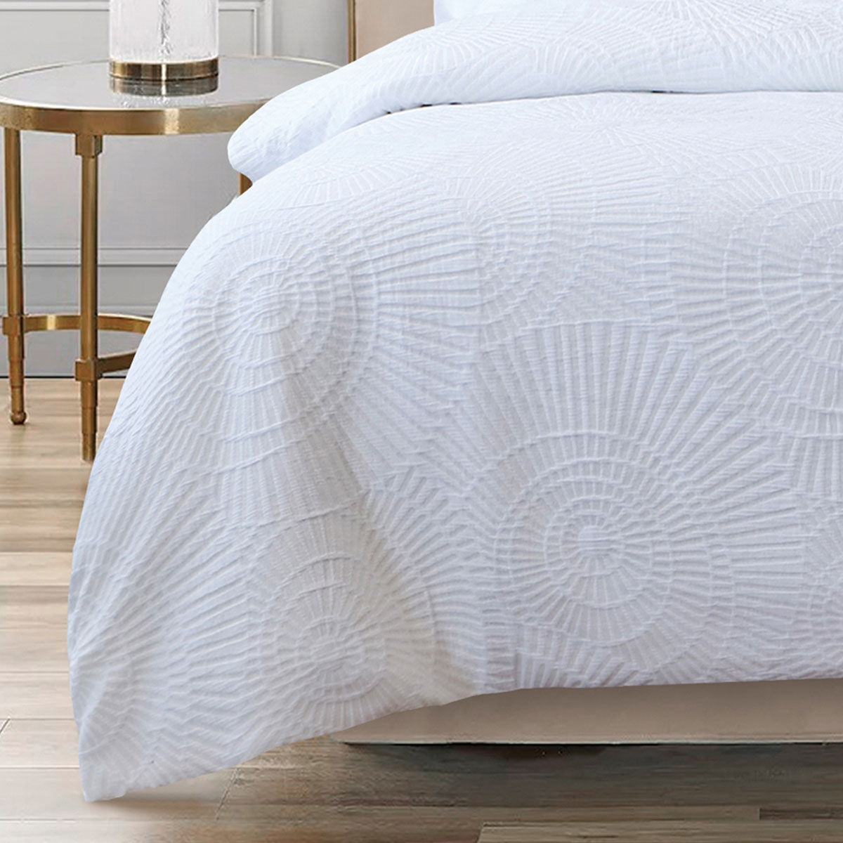 Bianca Byron White Quilt Cover Set Queen Price
