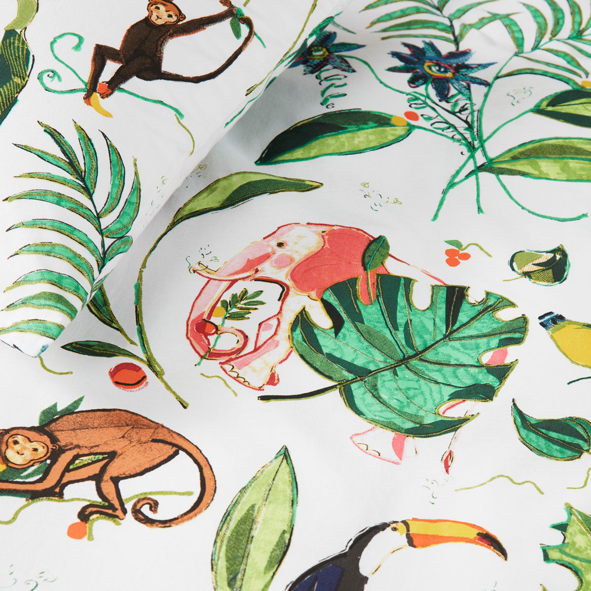 Bedding House Crazy Jungle Multi Cotton Quilt Cover Set Single Price