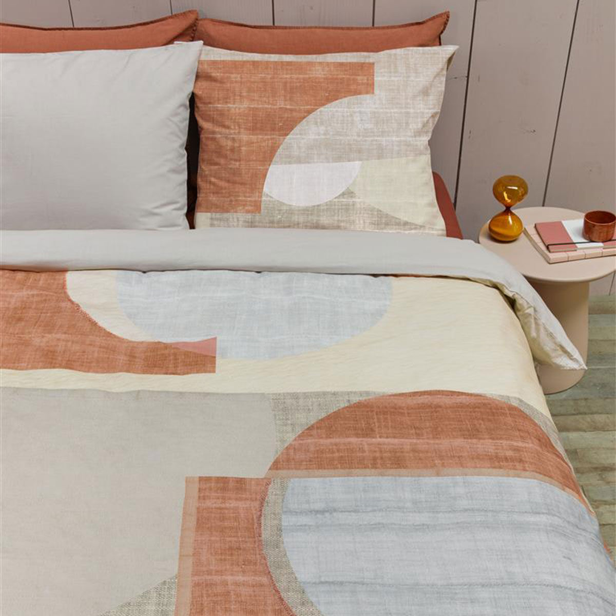 Pale Colouring Natural Cotton Quilt Cover Set King Price