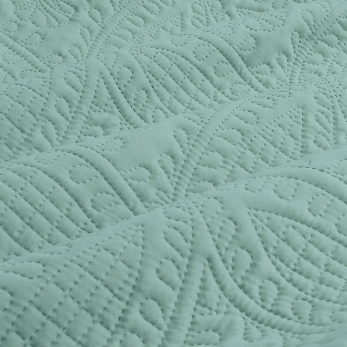 Ardor Eddison Bluestone Light Quilted Embossed Quilt Cover Set Queen Price
