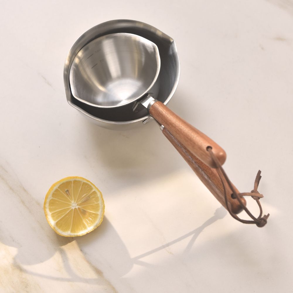304 Stainless Steel Oil Poured Pot With Wood Handle 120ml Price