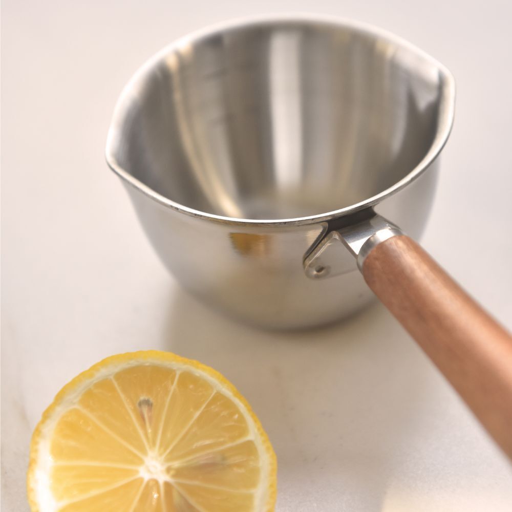 304 Stainless Steel Oil Poured Pot With Wood Handle 200ml Price