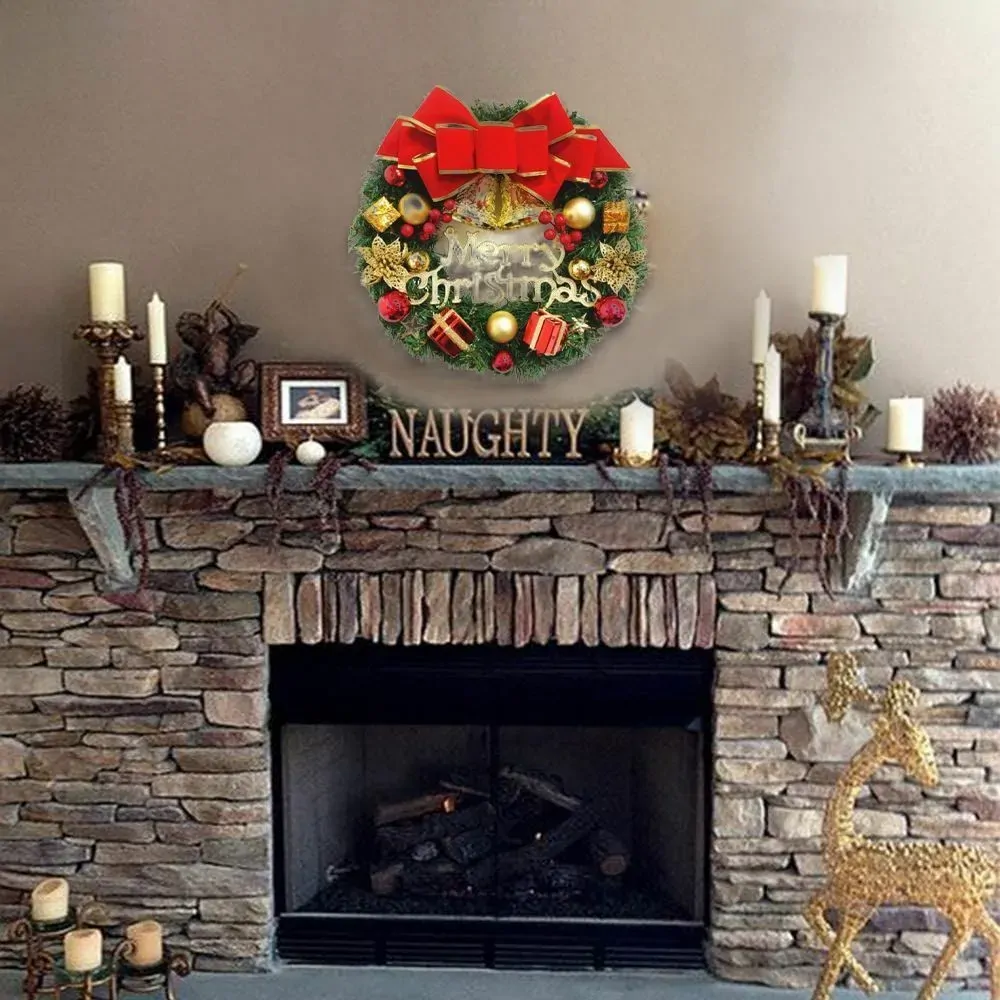 Christmas Wreath Door Garland Decoration Front Door Hanging Flowers Tree Decor(H1-3) Price
